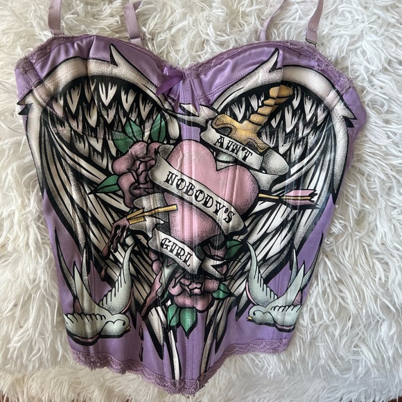 DOLLSKILL “AINT NOBODYS GIRL” Removeable Strap Corset - Picture 2 of 3